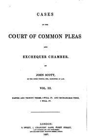 Cover of: Cases in the Court of Common Pleas and Exchequer Chamber