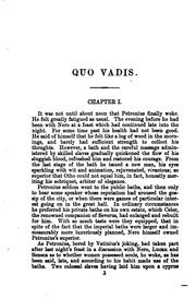 Cover of: Quo Vadis: A Tale of the Time of Nero