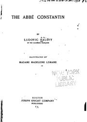 Cover of: The Abbé Constantin by Ludovic Halévy, Madeleine Colle Lemaire