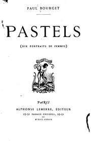 Cover of: Pastels: (Dix portraits de femmes).