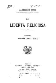 Cover of: Libertà religiosa