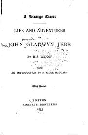 Cover of: A Strange Career: Life and Adventures of John Gladwyn Jebb