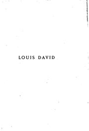 Cover of: Quelques observations sur les 19 toiles attribuées à Louis David à l ...