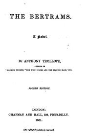 Cover of: The Bertrams by Anthony Trollope