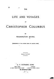 Cover of: The Life and Voyages of Christopher Columbus by Washington Irving, Geoffrey Crayon