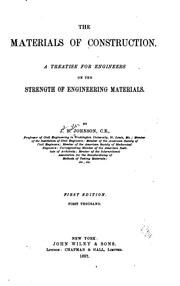 Cover of: The Materials of Construction