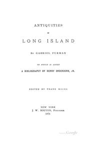Cover of: Antiquities of Long Island