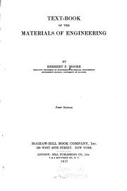Cover of: Text-book of the Materials of Engineering