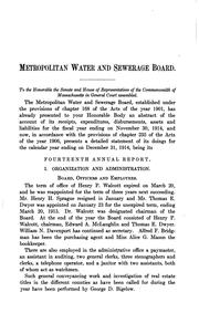 Annual Report of the Metropolitan Water and Sewerage Board