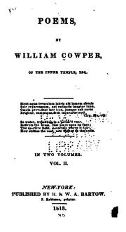 Cover of: Poems by William Cowper, John Newton