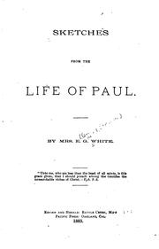 Cover of: Sketches from the Life of Paul by Ellen Gould Harmon White