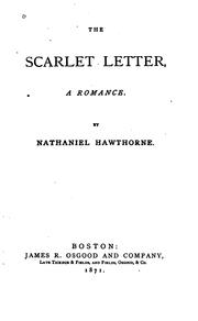 Cover of: The Scarlet Letter, a Romance: A Romance by Nathaniel Hawthorne
