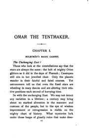 Cover of: Omar, the Tentmaker: A Romance of Old Persia by Nathan Haskell Dole