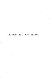 Cover of: Letters & Lettering: A Treatise with 200 Examples by Frank Chouteau Brown