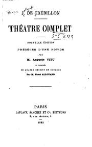 Cover of: Théâtre complet