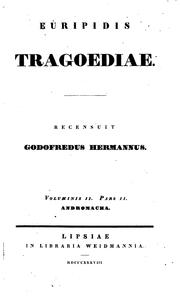 Cover of: Euripidis Tragoediae by Euripides