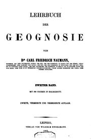 Lehrbuch der Geognosie