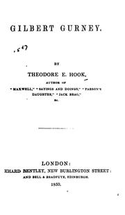 Cover of: Gilbert Gurney by Theodore Edward Hook