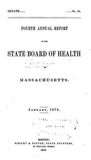 Annual report of the State Board of Health of Massachusetts. 1890 by No name