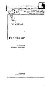 Cover of: A General Catalogue of the Flora of Vermont by George Henry Perkins