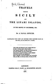 Cover of: Travels Through Sicily and the Lipari Islands, in the Month of December, 1824 by Edward Boid