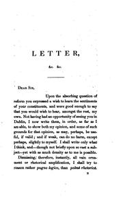 Cover of: Reform considered; or, A comparison between the ancient and the reformed constitutions, in a letter by John Charles Martin