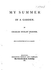 Cover of: My Summer in a Garden by Charles Dudley Warner