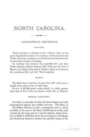 Appendix to the Report of the Geological Survey of North Carolina, 1873: Being a Brief Abstract ... by North Carolina State geologist, Washington Caruthers Kerr