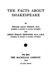 Cover of: THE FACTS ABOUT SHAKESPEARE