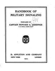 Cover of: Handbook of Military Signaling by Howard Andrus Giddings