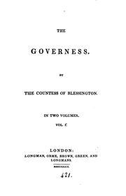 Cover of: The governess by Marguerite Gardiner
