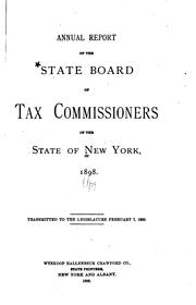 Annual Report of the State Board of Tax Commissioners of the State of New York by New York (State ), State Board of Tax Commissioners