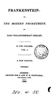 Cover of: Frankenstein: or, The modern Prometheus