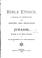 Cover of: Bible Ethics: A Manual of Instruction in the History and Principles of ...