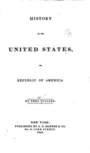 Cover of: History of the United States, Or, Republic of America: Or, Republic of America