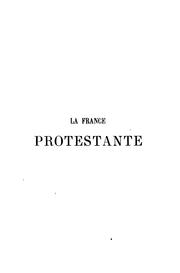 Cover of: La France protestante