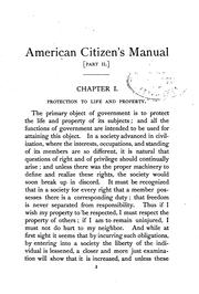 Cover of: The American Citizen's Manual