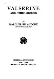 Cover of: Valserine: And Other Stories by Marguerite Audoux