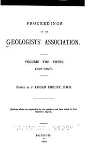 Cover of: Proceedings by Geologists ' Association