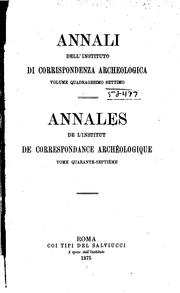 Cover of: Annali by Deutsches Archäologisches Institut