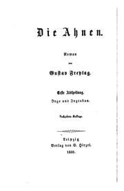 Cover of: Die ahnen: Roman by Gustav Freytag
