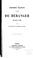 Cover of: Dernières chansons de P. J. de Béranger, de 1834 à 1851: avec une lettre et une préface de l'auteur