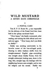 Cover of: Wild Mustard: A Seven Days Chronicle by William Jasper Nicolls