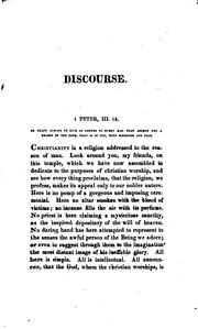 Cover of: An Apology for Rational and Evangelical Christianity: A Discourse at the ... by Samuel Cooper Thacher