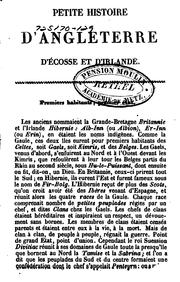 Cover of: Petite histoire d'Angleterre, d'Écosse et d'Irlande by Valentin Parisot