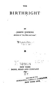 Cover of: The Birthright by Joseph Hocking