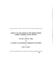 Cover of: Geology and Ore Deposits of the Elkhorn Mining District, Jefferson County, Montana