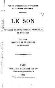 Le son by Amédée Guillemin
