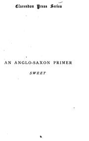 Cover of: An Anglo-Saxon Primer: With Grammar, Notes, and Glossary