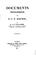 Cover of: Documents biographiques sur P.C.F. Daunou
